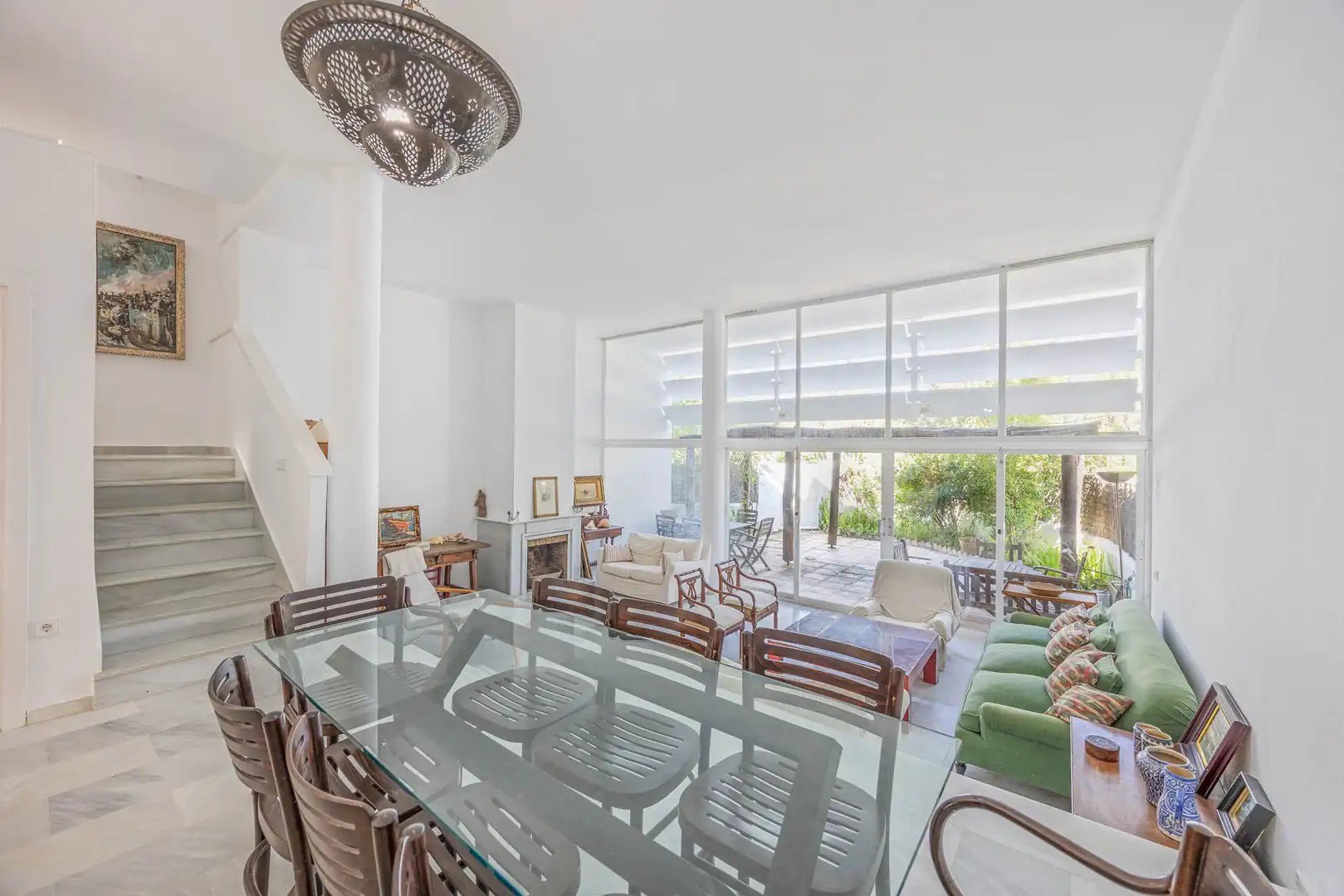 Dining room of Detached homes for sale in Sotogrande  with Air Conditioner, Private garden and Terrace
