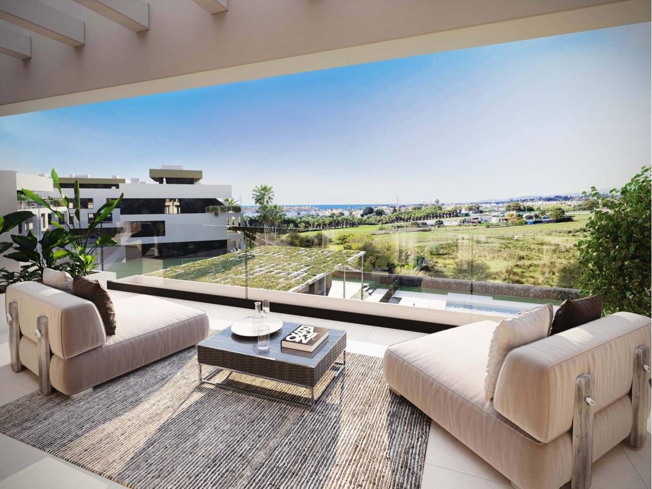 Terrace of Duplex for sale in Estepona  with Air Conditioner, Heating and Private garden