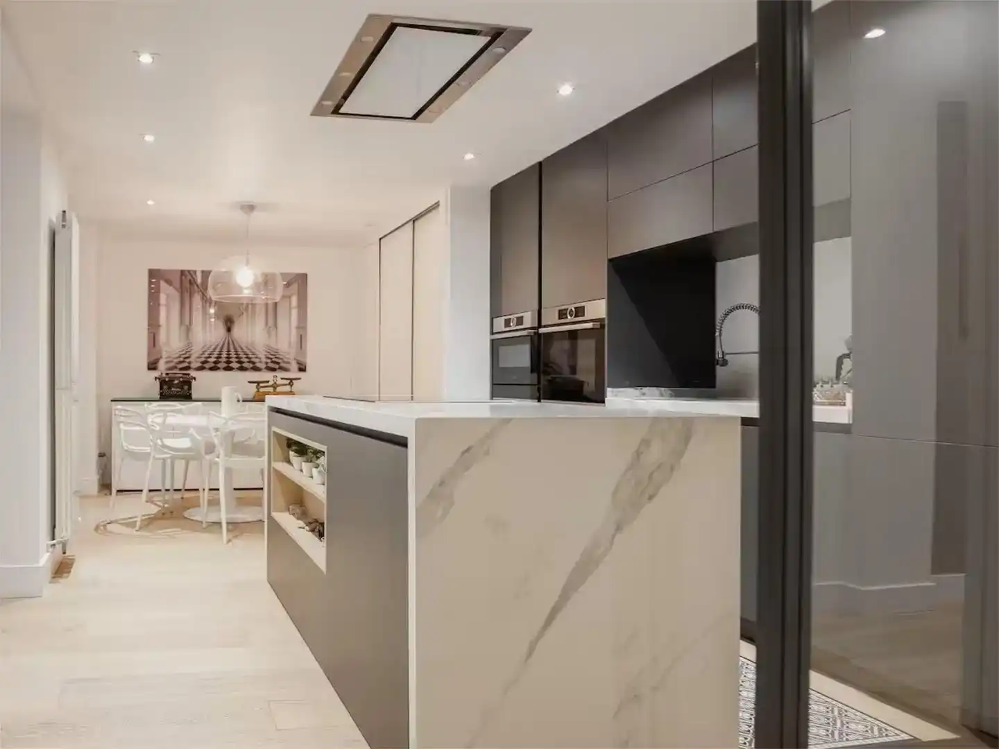 Kitchen of Flat for sale in  Barcelona Capital  with Air Conditioner and Balcony