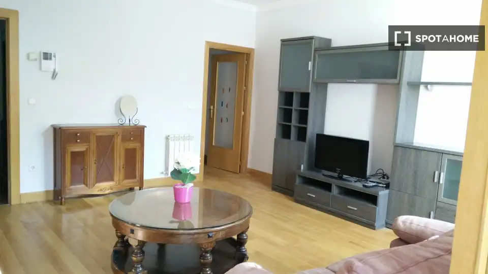 Wohnzimmer von Wohnungen zur untervermieten in Donostia - San Sebastián  mit Klimaanlage, Terrasse und Möbliert