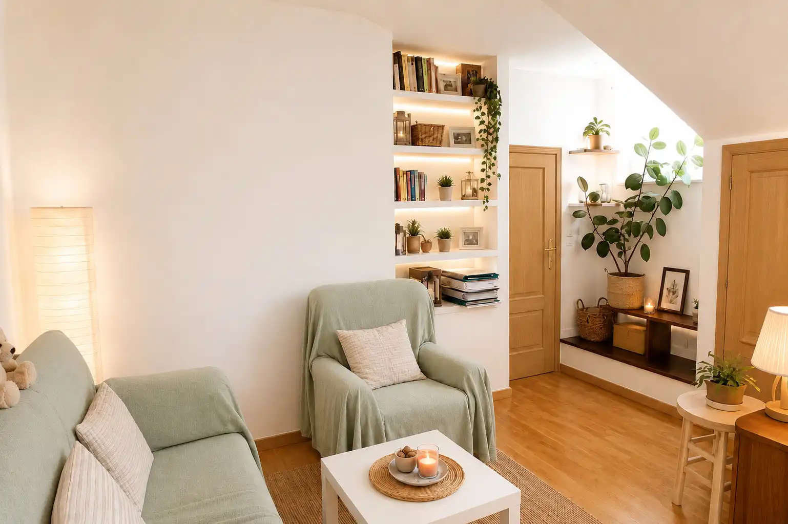 Sala de estar de Dúplex en venta en Algete con Aire acondicionado, Calefacción y Parquet