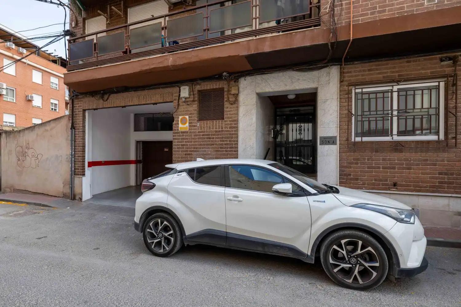 Parking of Flat for sale in Murcia  with Air Conditioner, Parquet flooring and Storage room