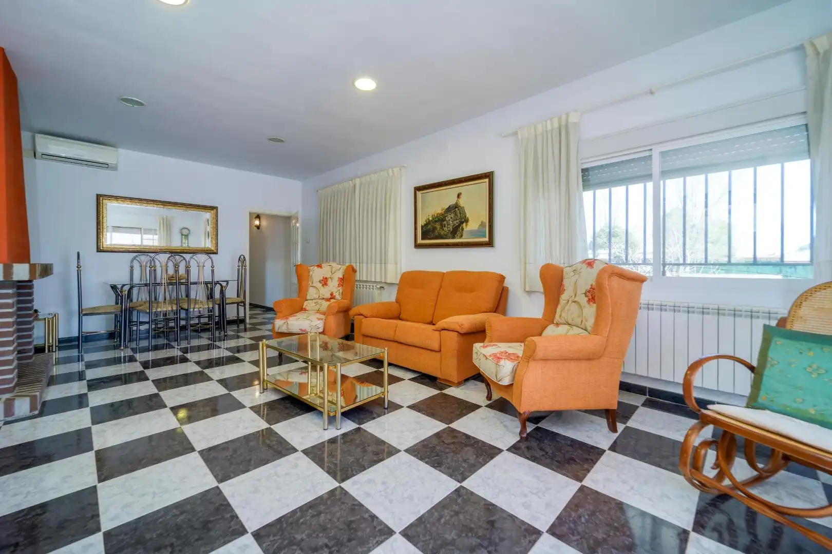 Sala de estar de Casa o chalet en venta en Villamanrique de Tajo con Aire acondicionado, Calefacción y Jardín privado