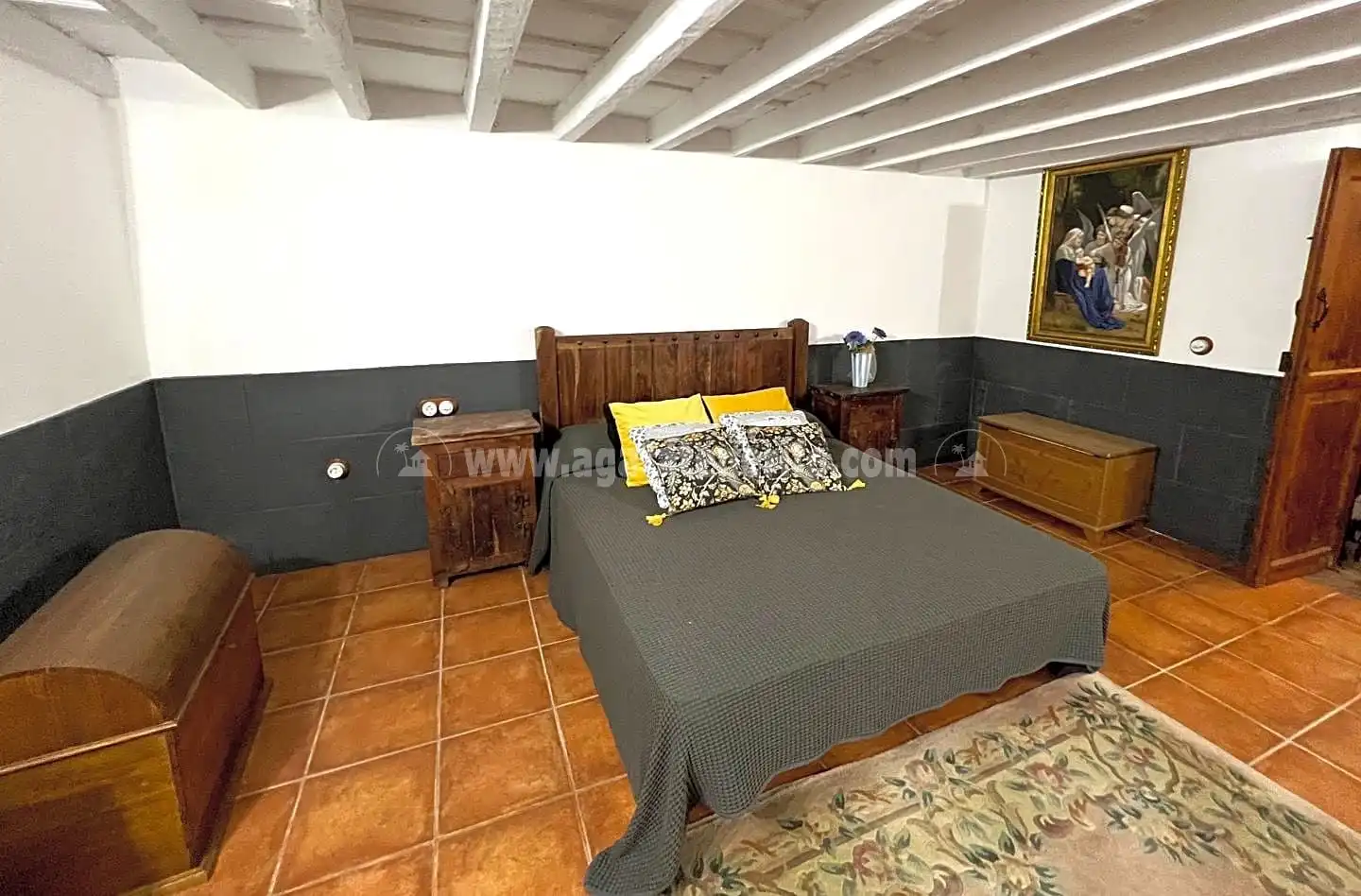Dormitori de Casa o xalet en venda en Icod de los Vinos amb Jardí privat, Terrassa i Piscina