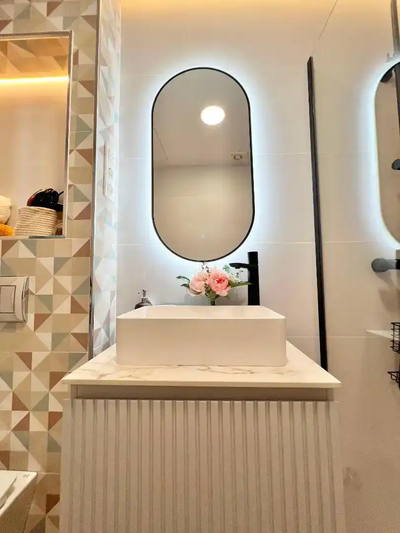 Badezimmer von Wohnungen zur Miete in Benalmádena mit Klimaanlage