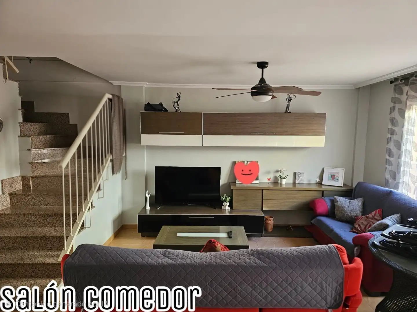 Sala de estar de Casa adosada en venta en El Ballestero, Albacete