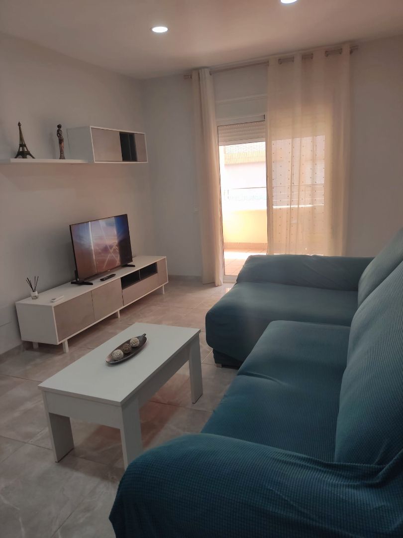 Living room of Flat to rent in Roquetas de Mar  with Air Conditioner, Heating and Terrace