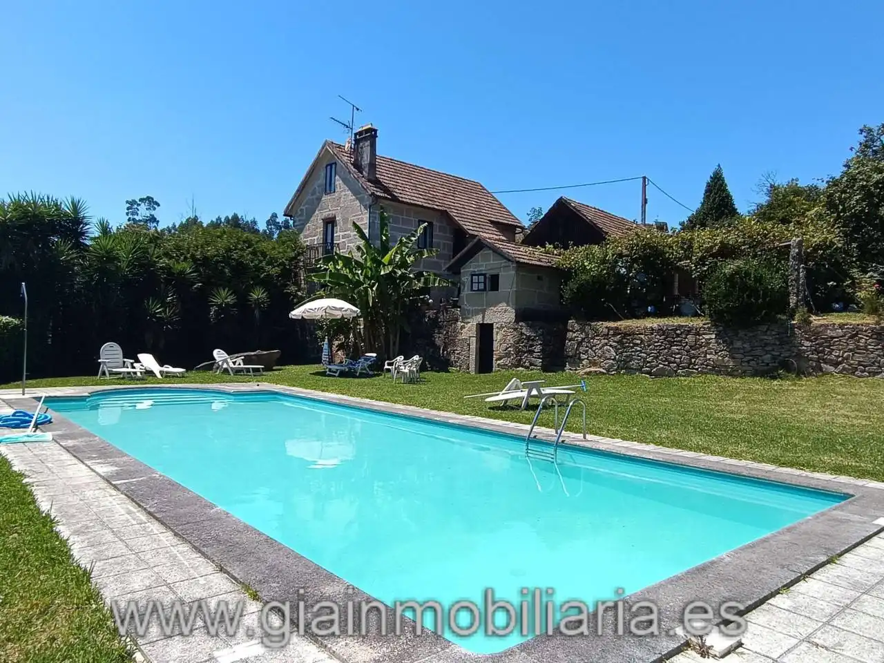 Vista exterior de Casa o chalet en venta en Mondariz con Calefacción, Jardín privado y Terraza