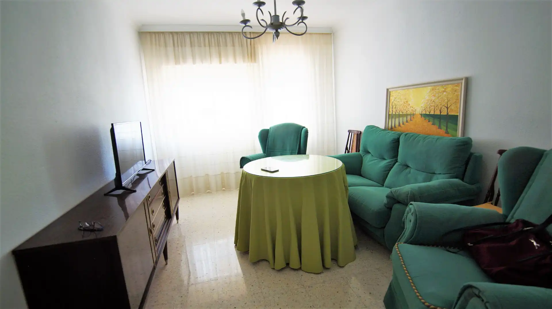 Sala de estar de Piso de alquiler en Badajoz con Amueblado, Horno y Lavadora