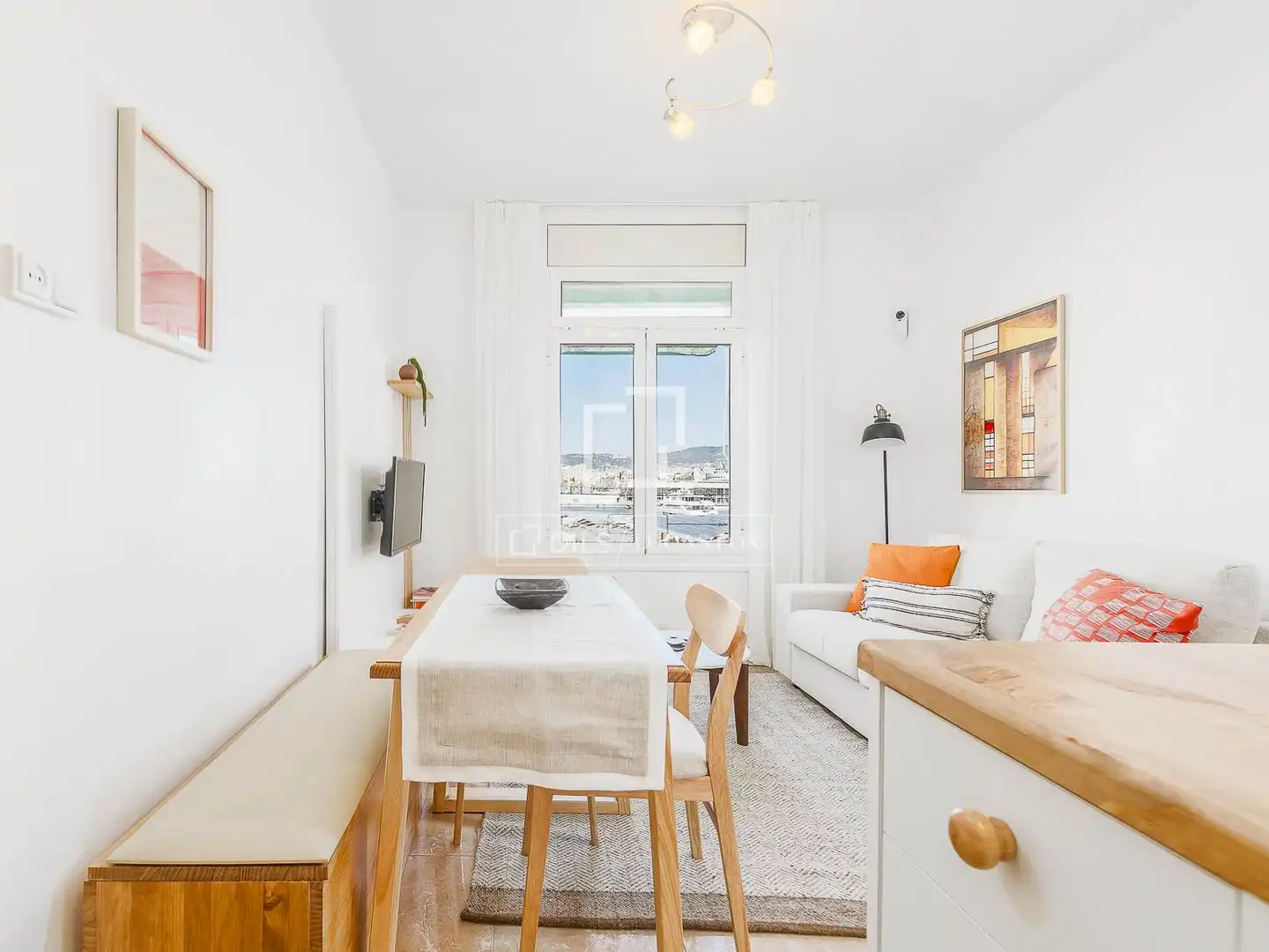 Sala de estar de Piso en venta en Barcelona con Aire acondicionado, Calefacción y Trastero