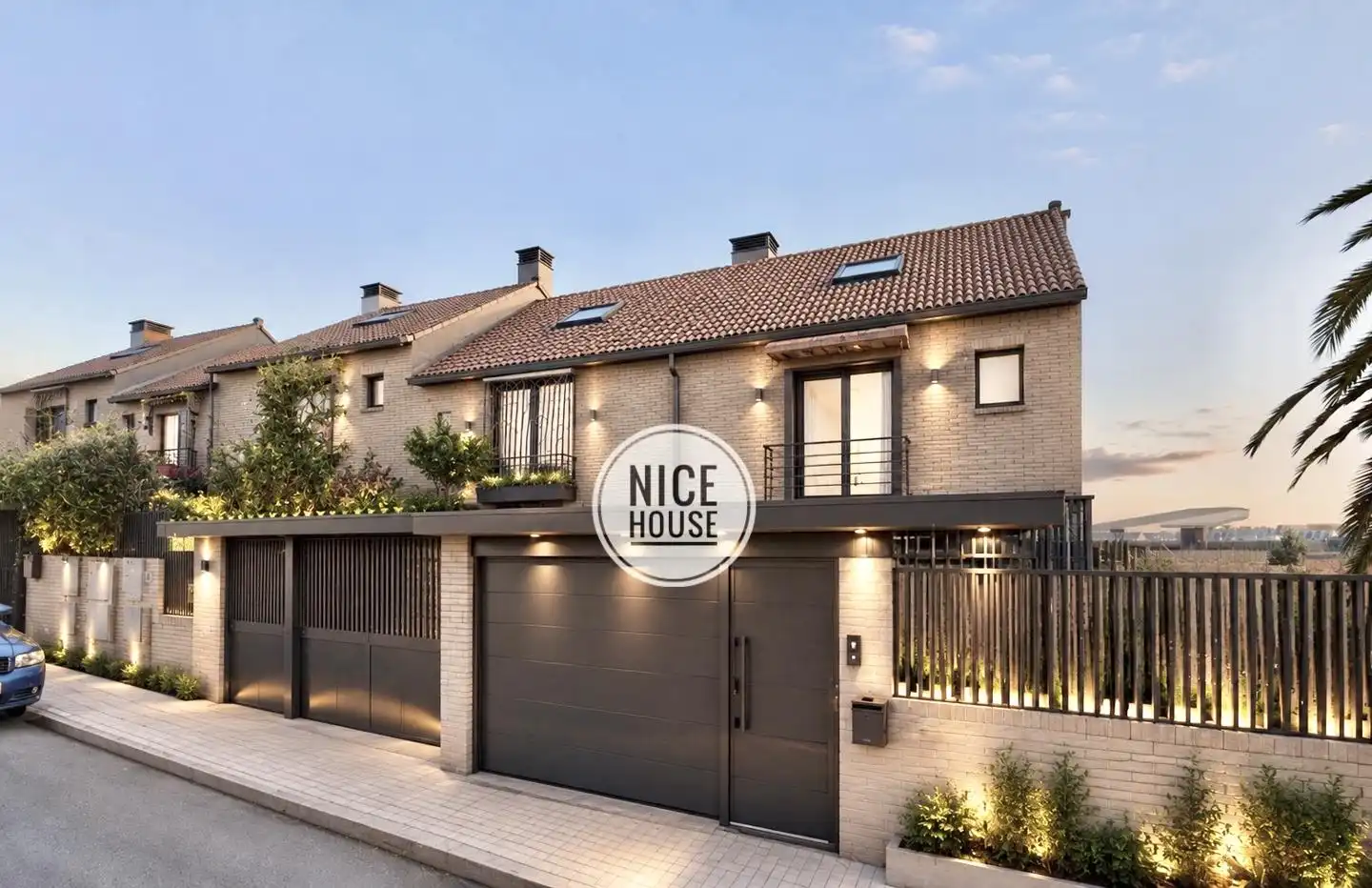 Exterior view of Houses for sale in Madrid  with Air Conditioner, Private garden and Terrace