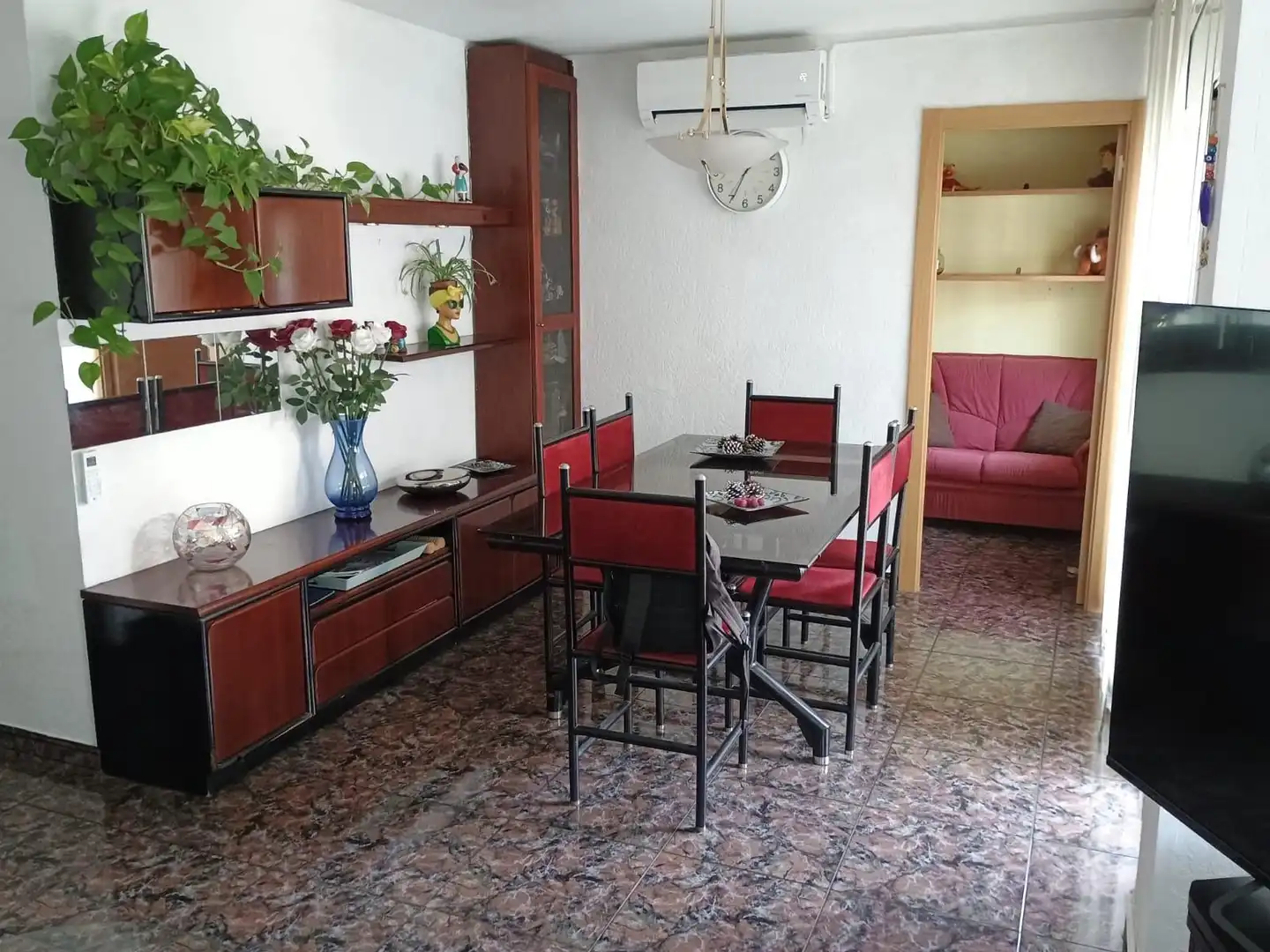 Esszimmer von Wohnung zum Verkauf in Vilanova i la Geltrú mit Klimaanlage, Terrasse und Möbliert