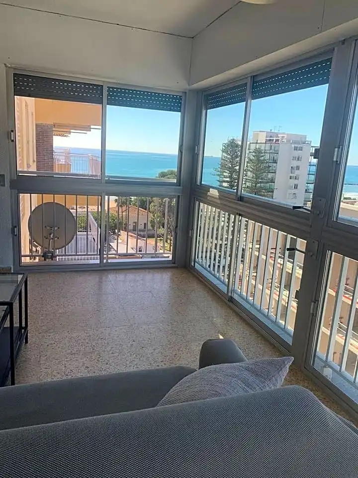 Terrassa de Apartament de lloguer en Benicasim / Benicàssim amb Aire condicionat, Terrassa i Moblat