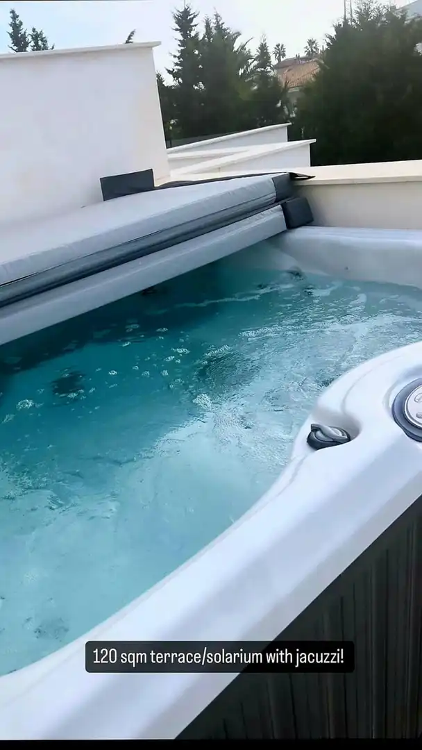 Piscina de Casa adosada de alquiler en Estepona con Jardín privado, Terraza y Trastero