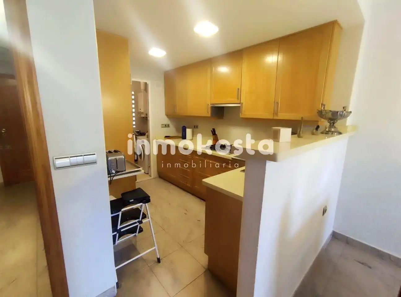 Kitchen of Flat for sale in L'Alfàs del Pi  with Air Conditioner, Terrace and Community pool