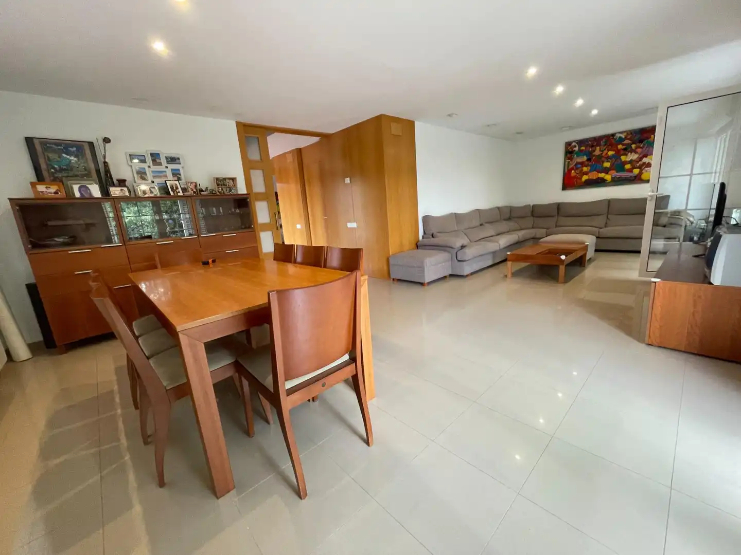 Sala de estar de Casa o chalet en venta en La Pobla de Claramunt con Calefacción, Jardín privado y Terraza