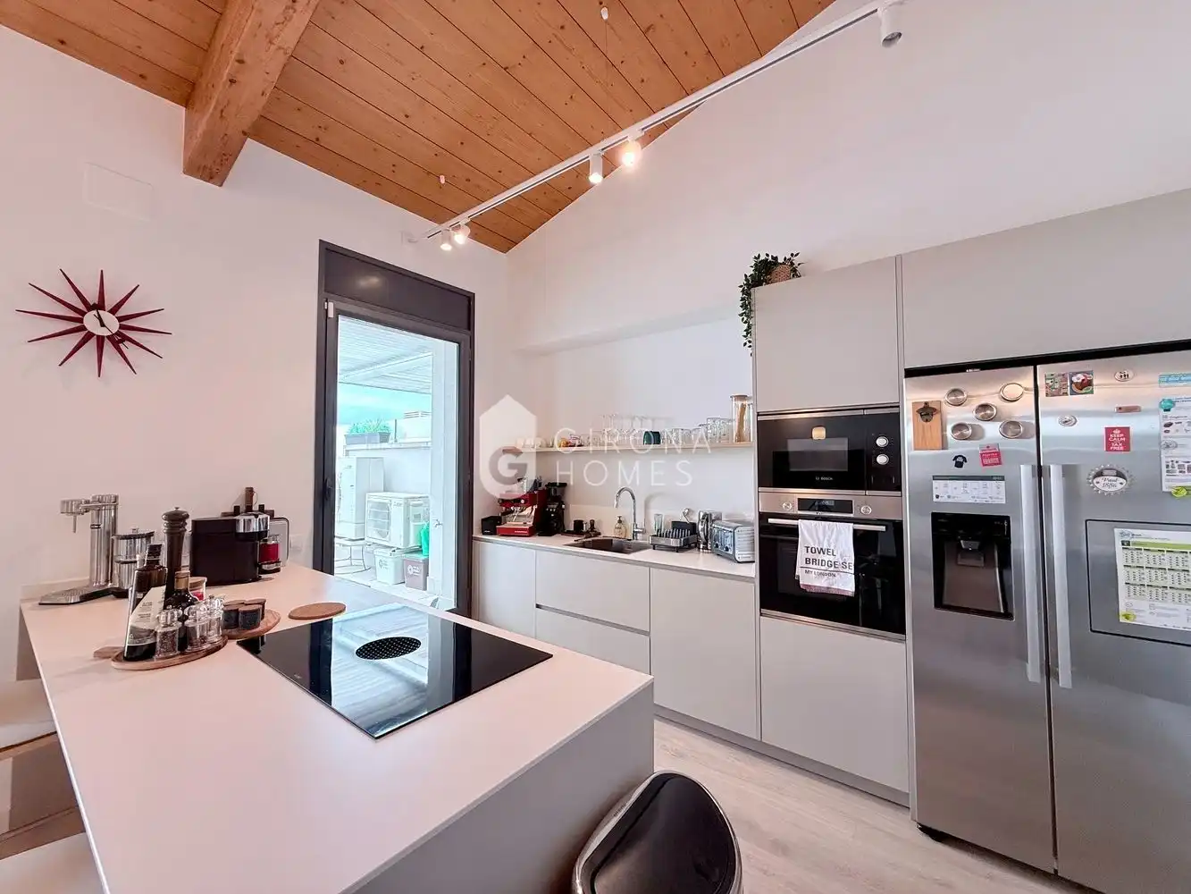 Kitchen of Apartments for rent in Girona  with Air Conditioner, Terrace and Furnished