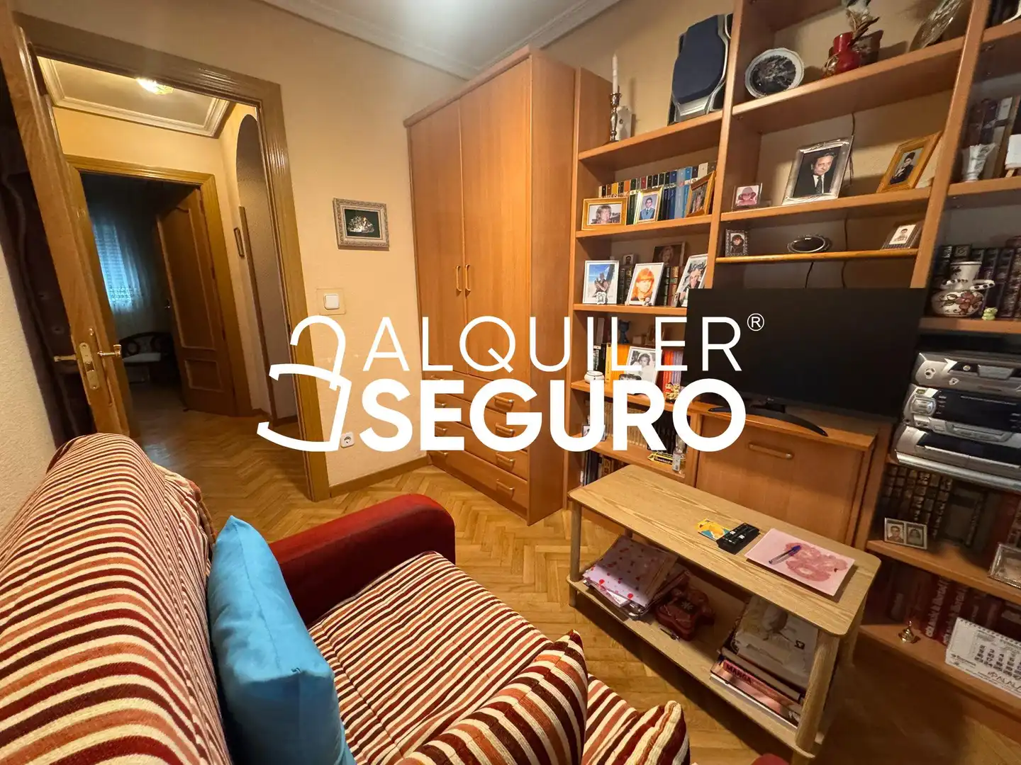 Sala de estar de Piso de alquiler en Madrid con Calefacción, Terraza y Amueblado