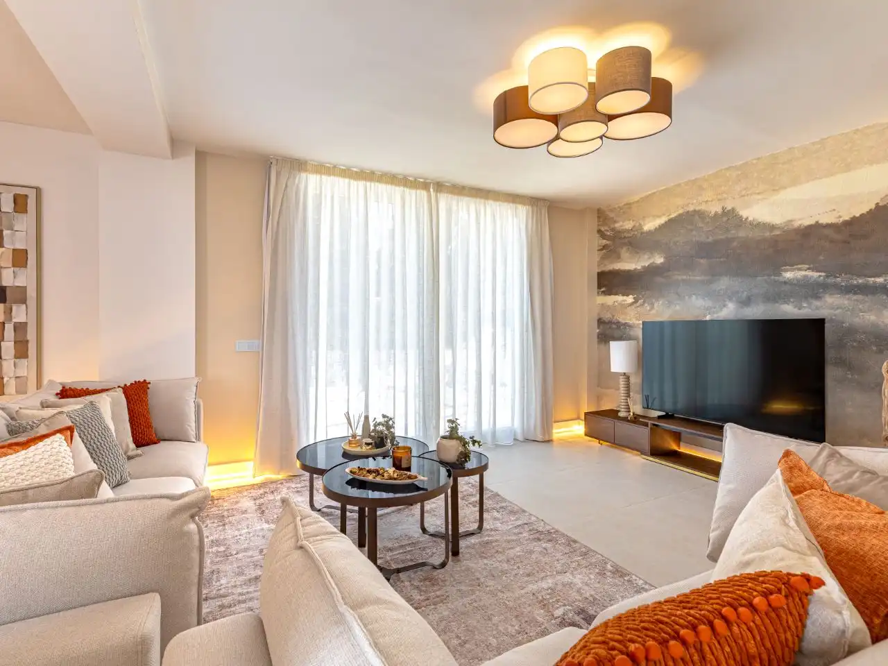 Sala d'estar de Casa o xalet en venda en Mijas amb Aire condicionat, Calefacció i Jardí privat
