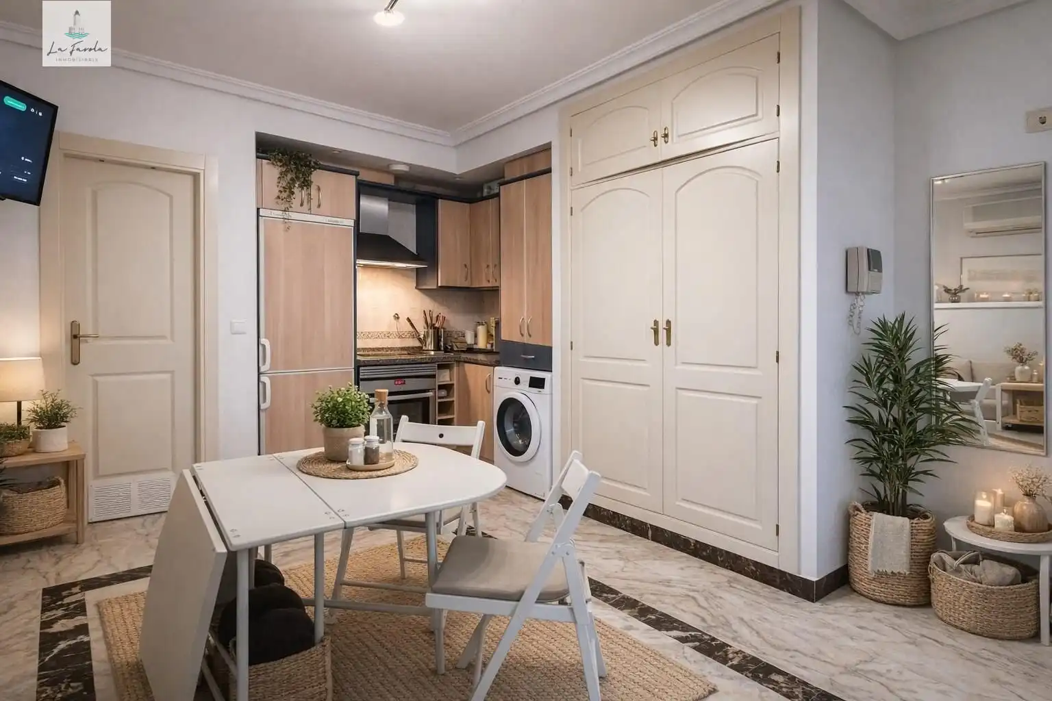 Cocina de Estudio en venta en Benalmádena con Aire acondicionado, Calefacción y Jardín privado