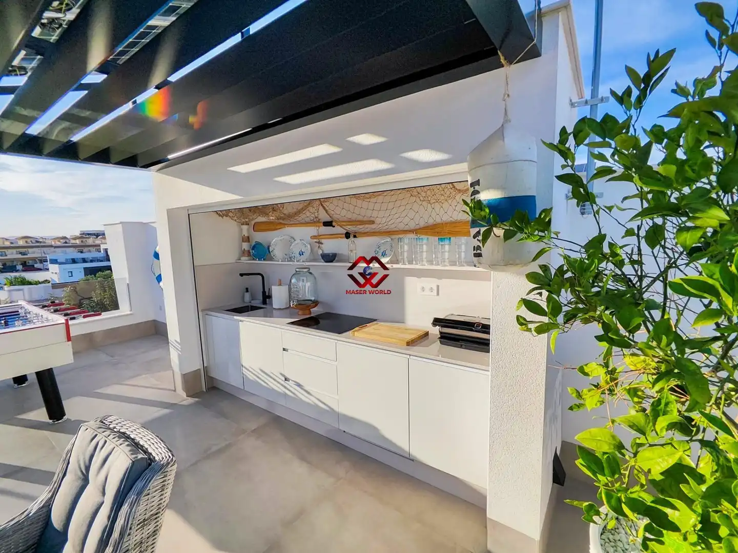 Cuina de Casa o xalet en venda en San Javier amb Aire condicionat, Calefacció i Jardí privat