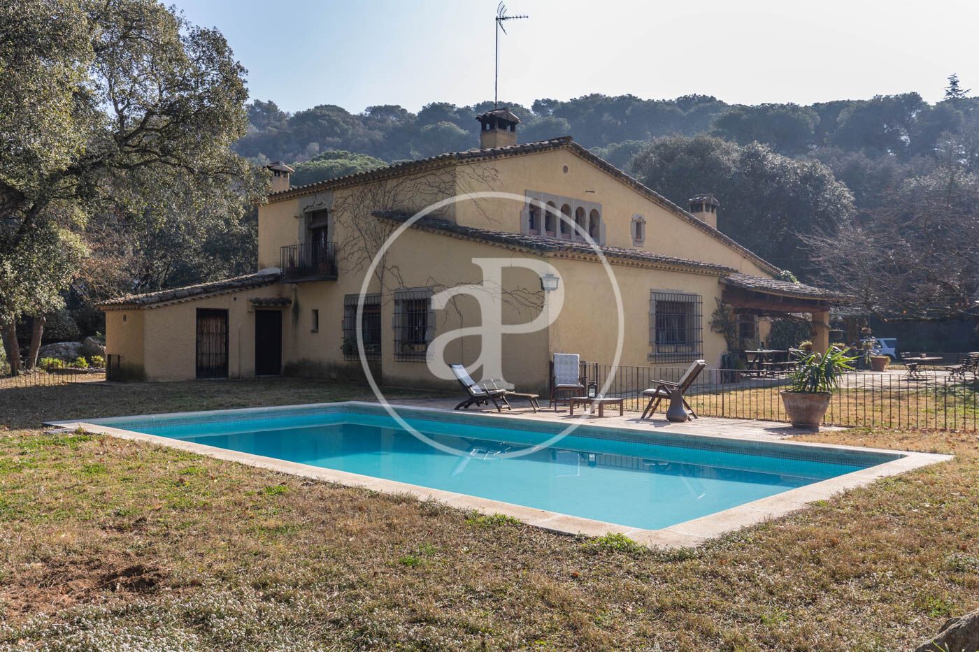 Vista exterior de Casa o xalet en venda en Vilanova del Vallès amb Calefacció, Jardí privat i Terrassa