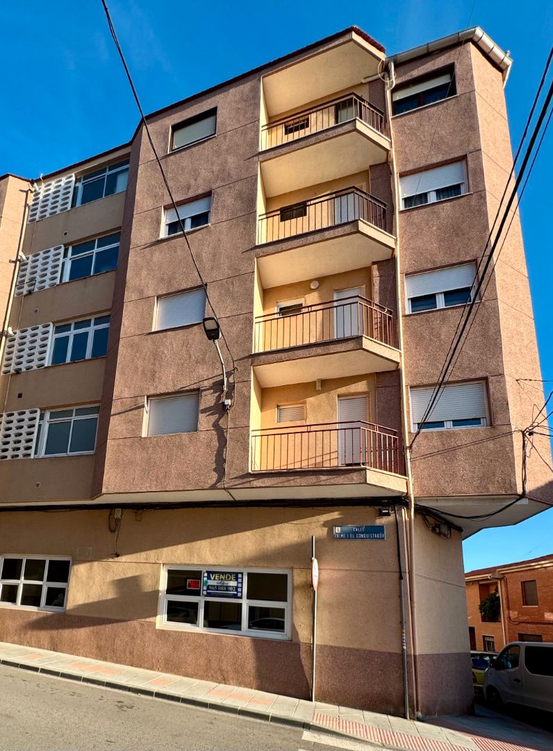 Exterior view of Flat for sale in Ibi  with Parquet flooring, Terrace and Furnished