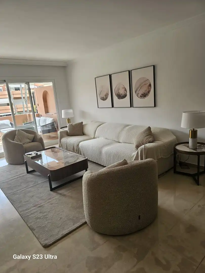 Sala de estar de Apartamento de alquiler en Nueva Andalucía