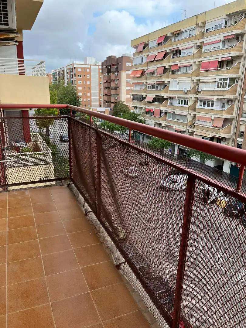 Terraza de Piso de alquiler en Valencia con Aire acondicionado, Calefacción y Parquet