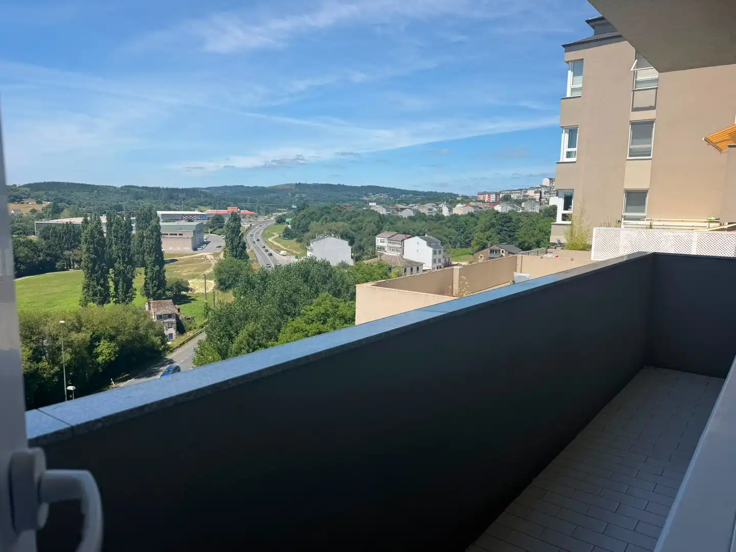 Terraza de Piso de alquiler en Lugo con Calefacción, Terraza y Amueblado