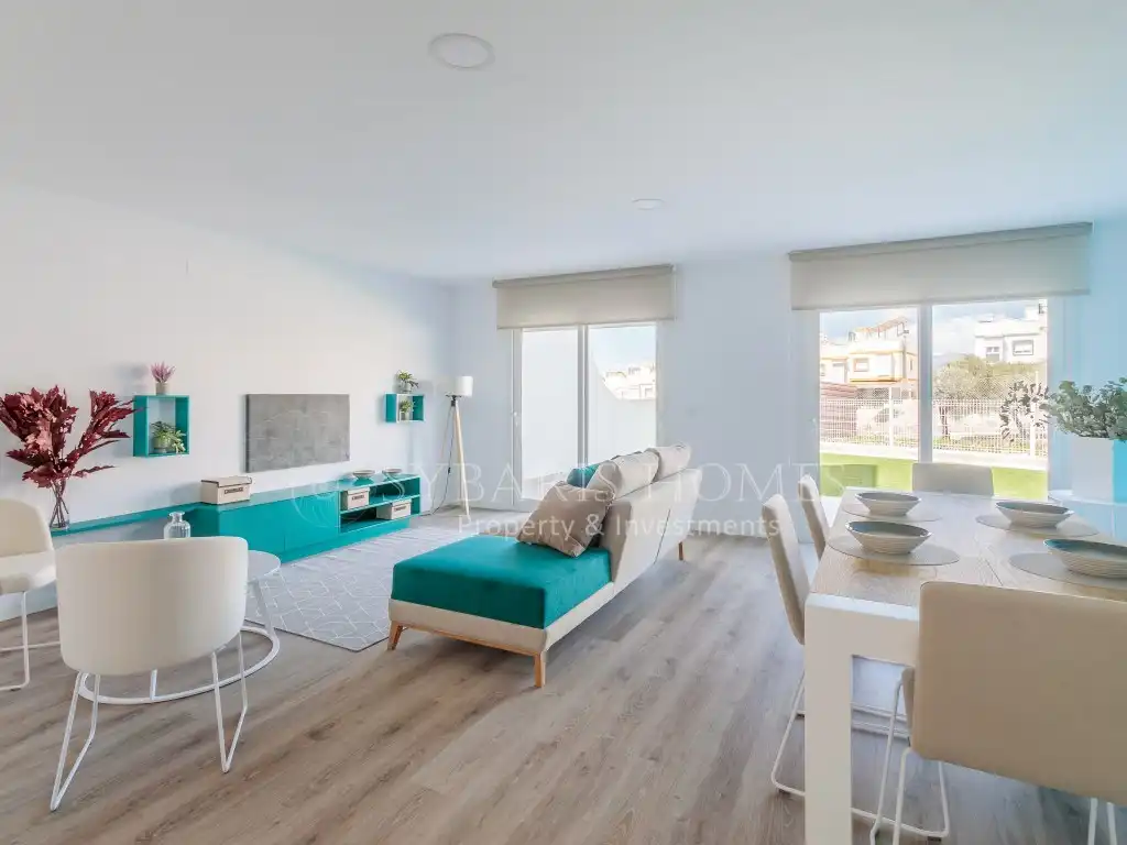 Sala de estar de Casa o chalet en venta en Benidorm con Aire acondicionado, Jardín privado y Terraza
