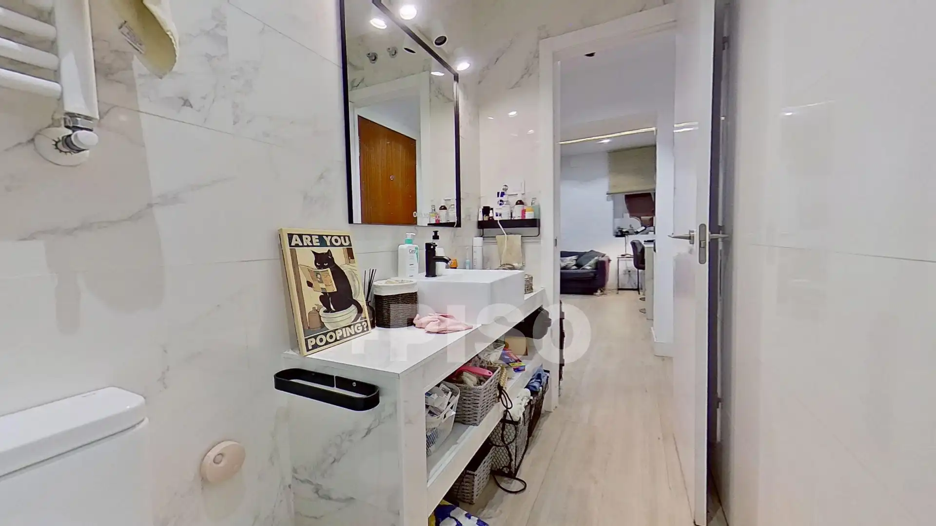 Badezimmer von Wohnung zum Verkauf in Madrid mit Klimaanlage, Heizung und Parkett