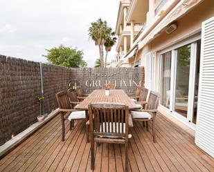 Terrace of Flat for sale in Sitges  with Air Conditioner, Heating and Private garden