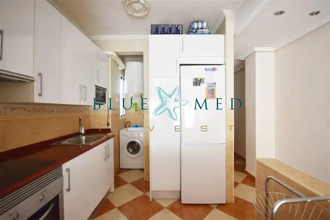 Küche von Wohnung zum Verkauf in Mazarrón mit Terrasse, Abstellraum und Möbliert