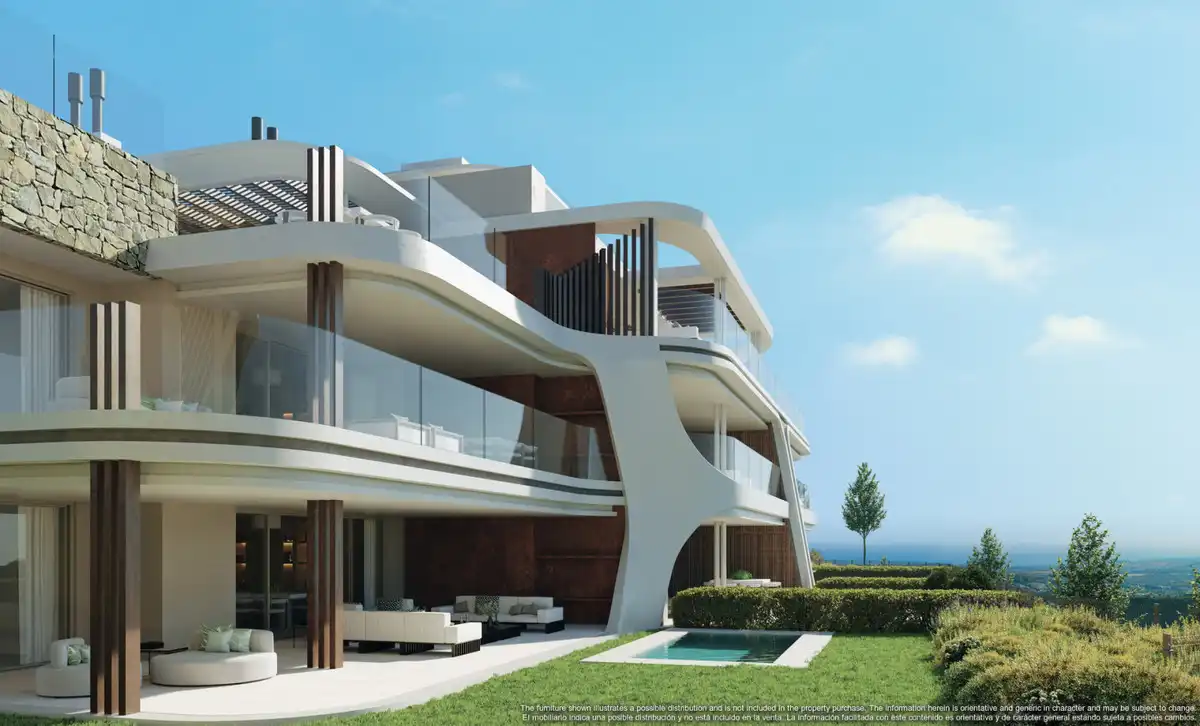 Vista exterior de Planta baja en venta en Benahavís con Aire acondicionado, Jardín privado y Terraza