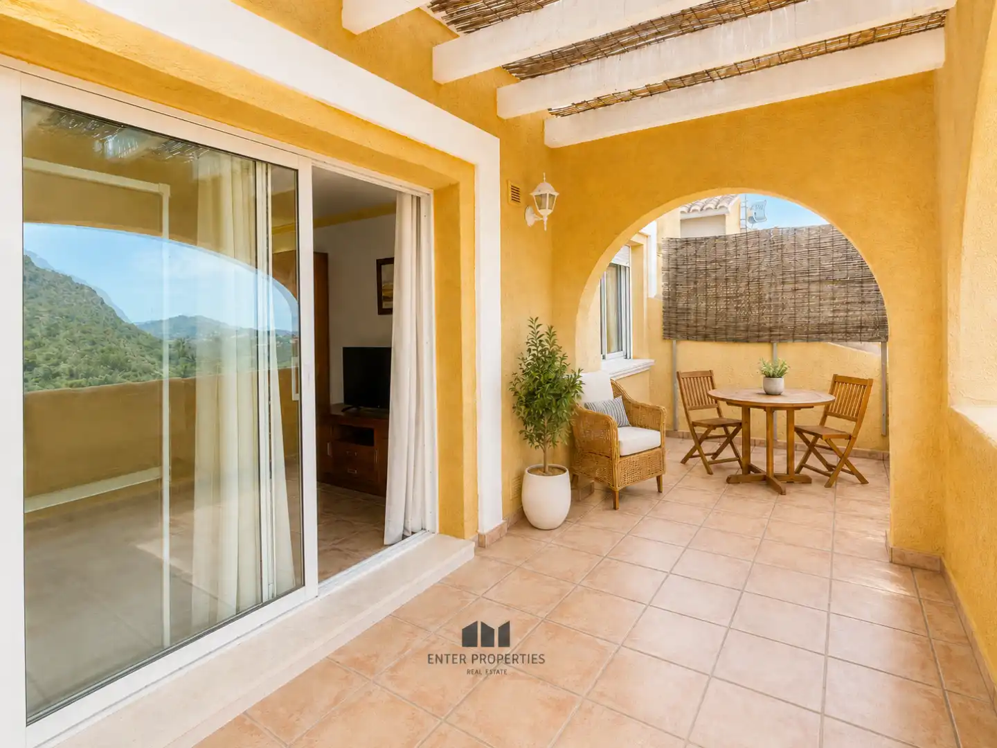 Terrasse von Wohnung zum Verkauf in Benitachell / El Poble Nou de Benitatxell mit Klimaanlage, Heizung und Terrasse