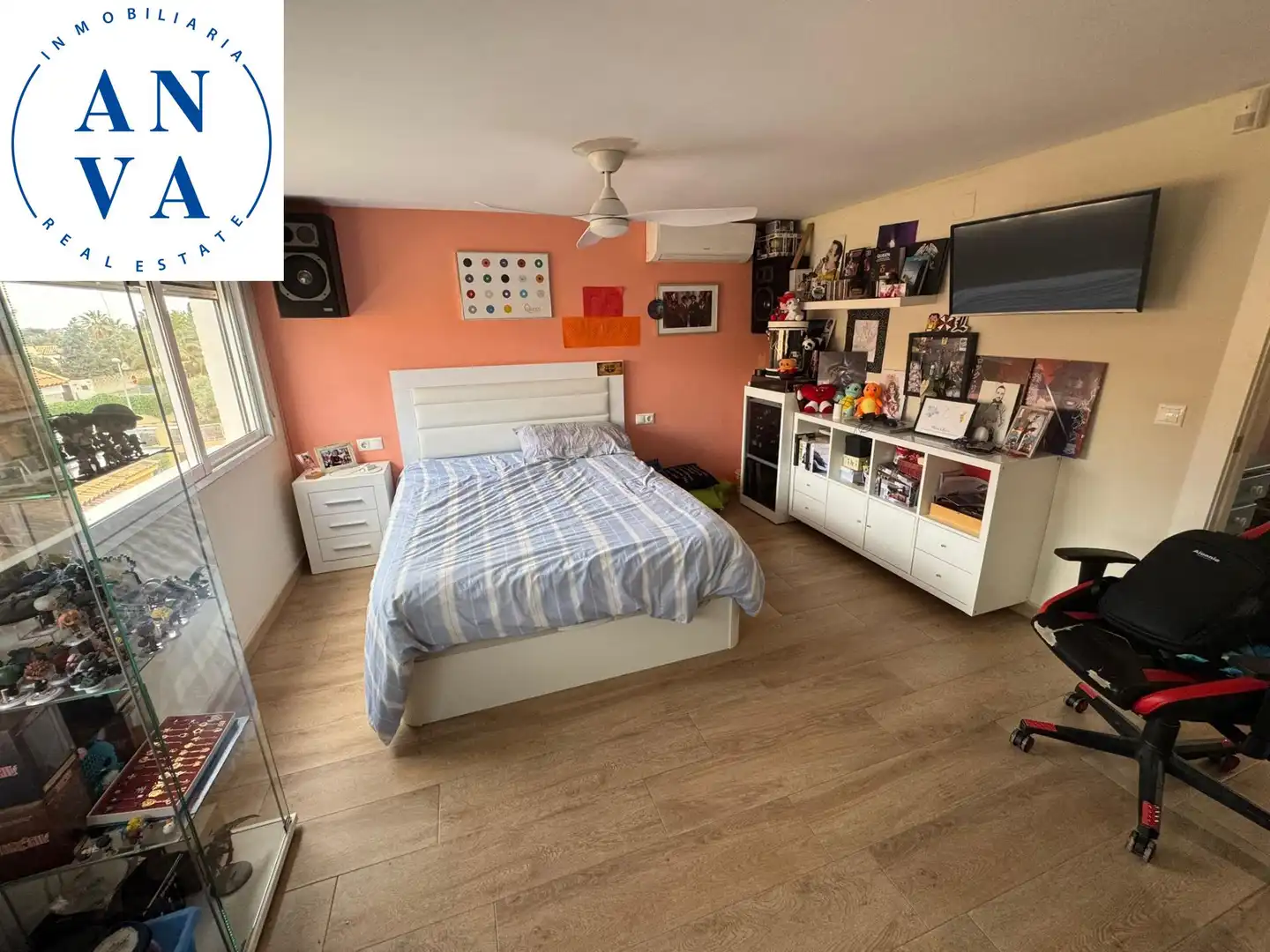 Schlafzimmer von Haus oder Chalet zum Verkauf in Sant Joan d'Alacant mit Klimaanlage, Privatgarten und Abstellraum