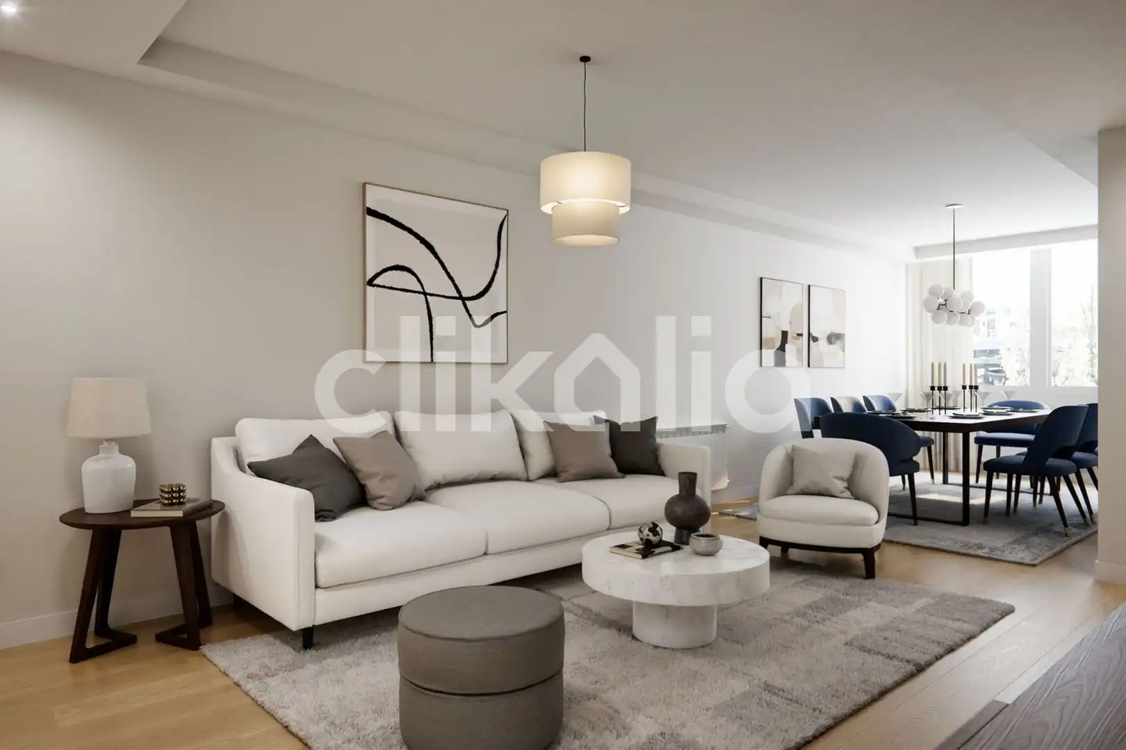 Living room of Flat for sale in Madrid  with Air Conditioner and Heating
