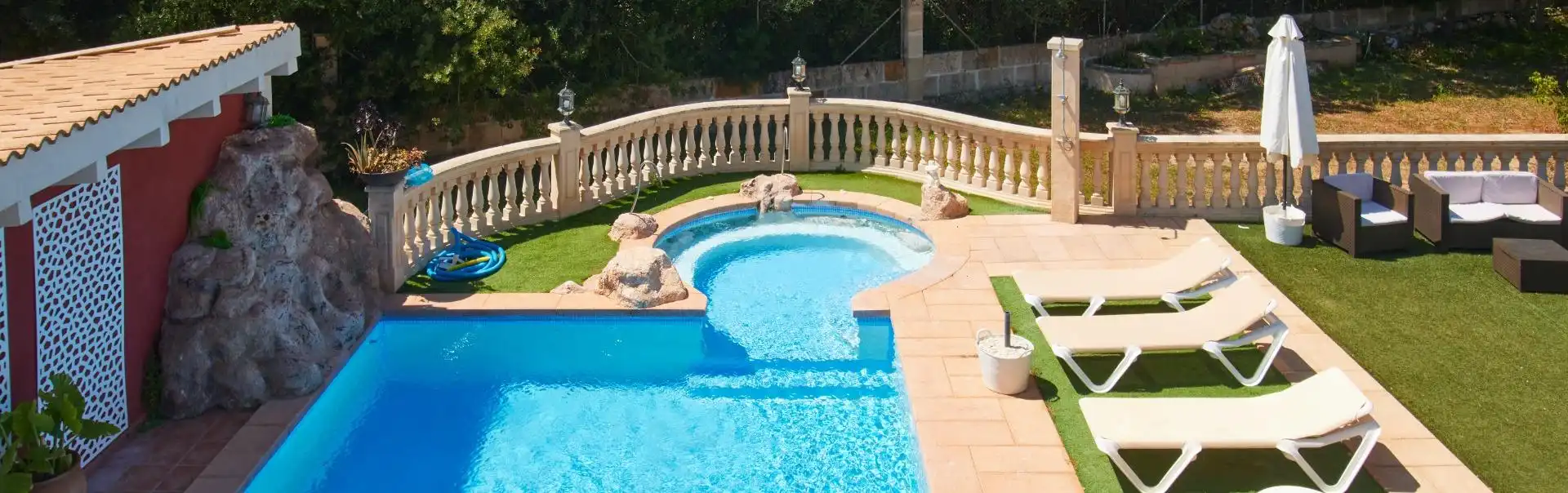 Piscina de Finca rústica en venta en Llucmajor con Aire acondicionado, Jardín privado y Terraza