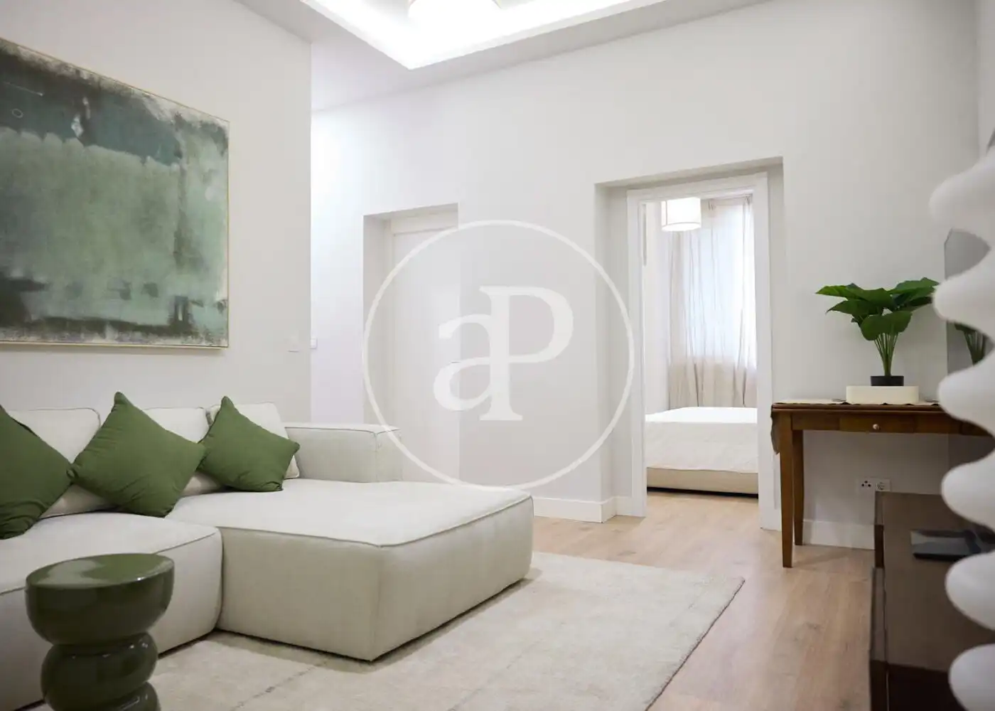 Sala d'estar de Pis en venda en Madrid amb Aire condicionat, Calefacció i Moblat