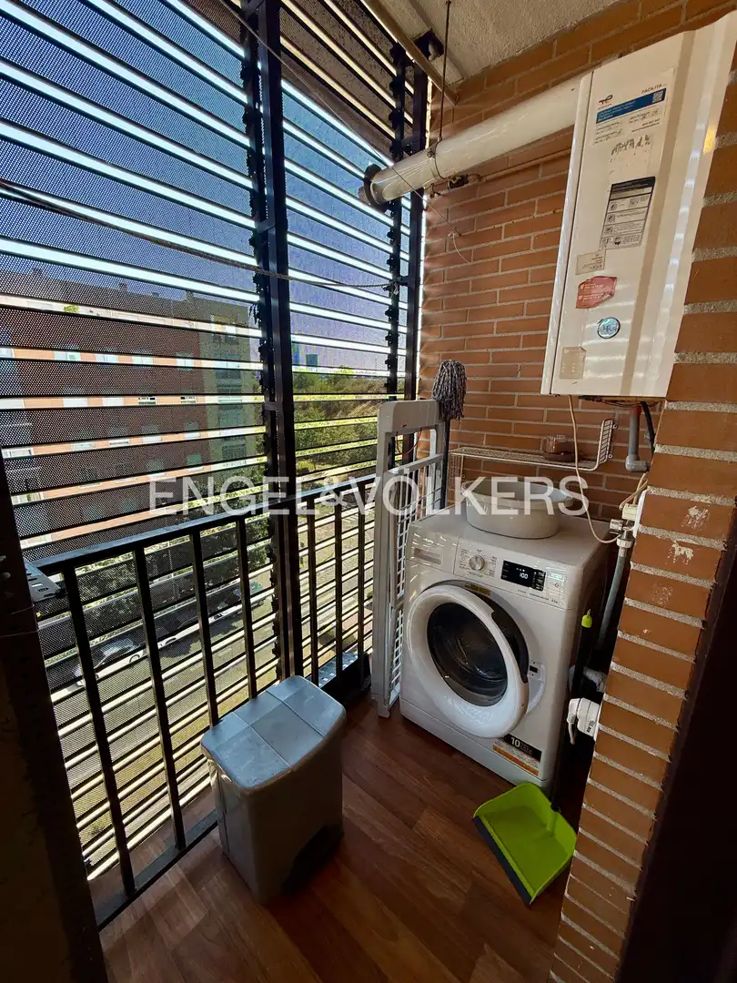 Terraza de Piso de alquiler en Madrid con Aire acondicionado, Calefacción y Piscina