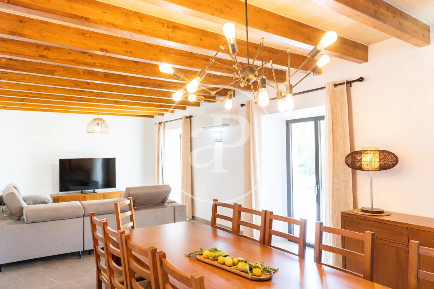 Dining room of Houses for rent in Felanitx  with Air Conditioner, Private garden and Swimming Pool
