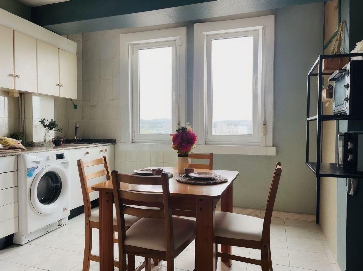 Menjador de Apartament en venda en A Coruña Capital  amb Parquet