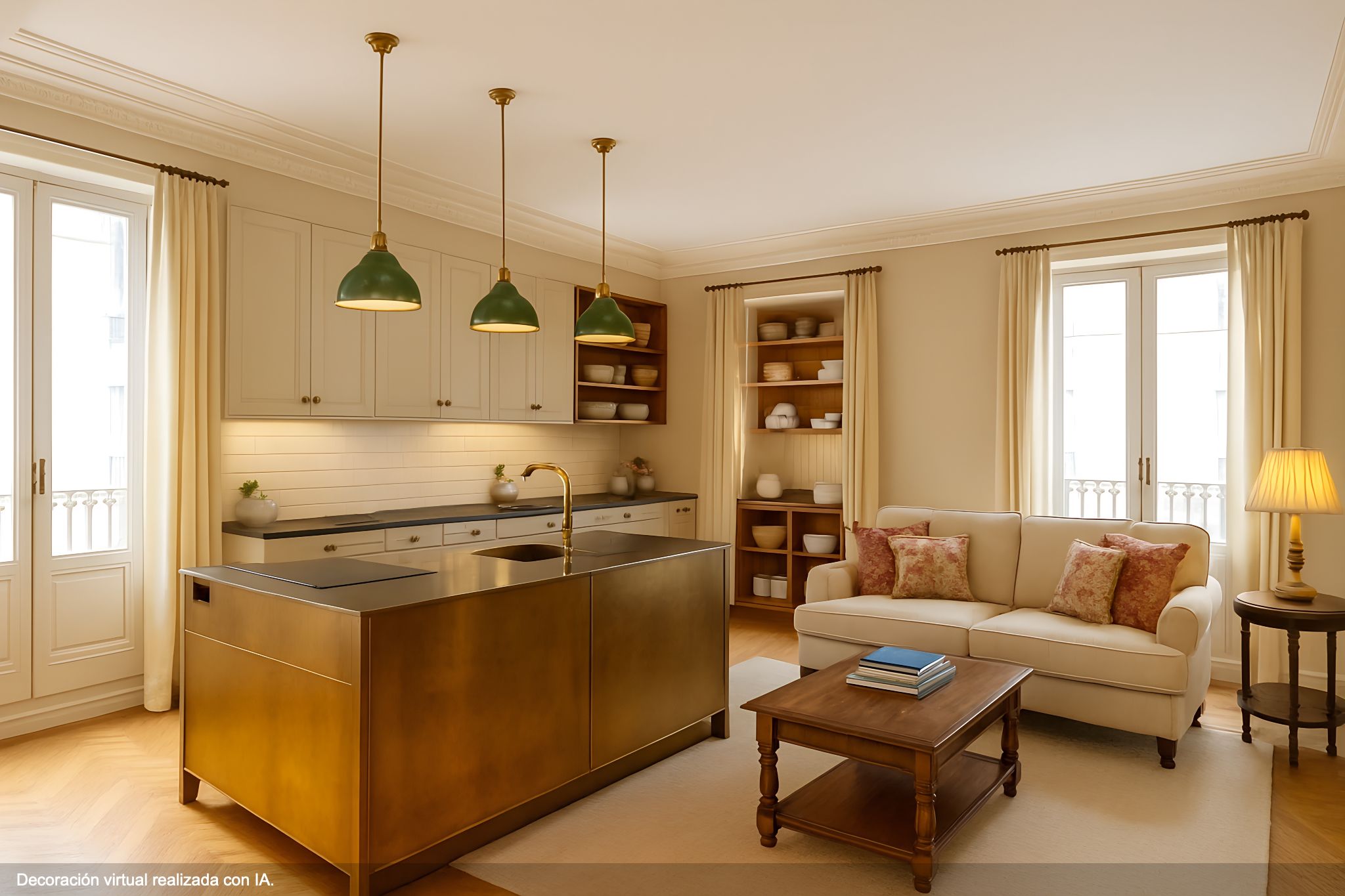 Cocina de Apartamento en venta en  Madrid Capital con Aire acondicionado, Calefacción y Trastero