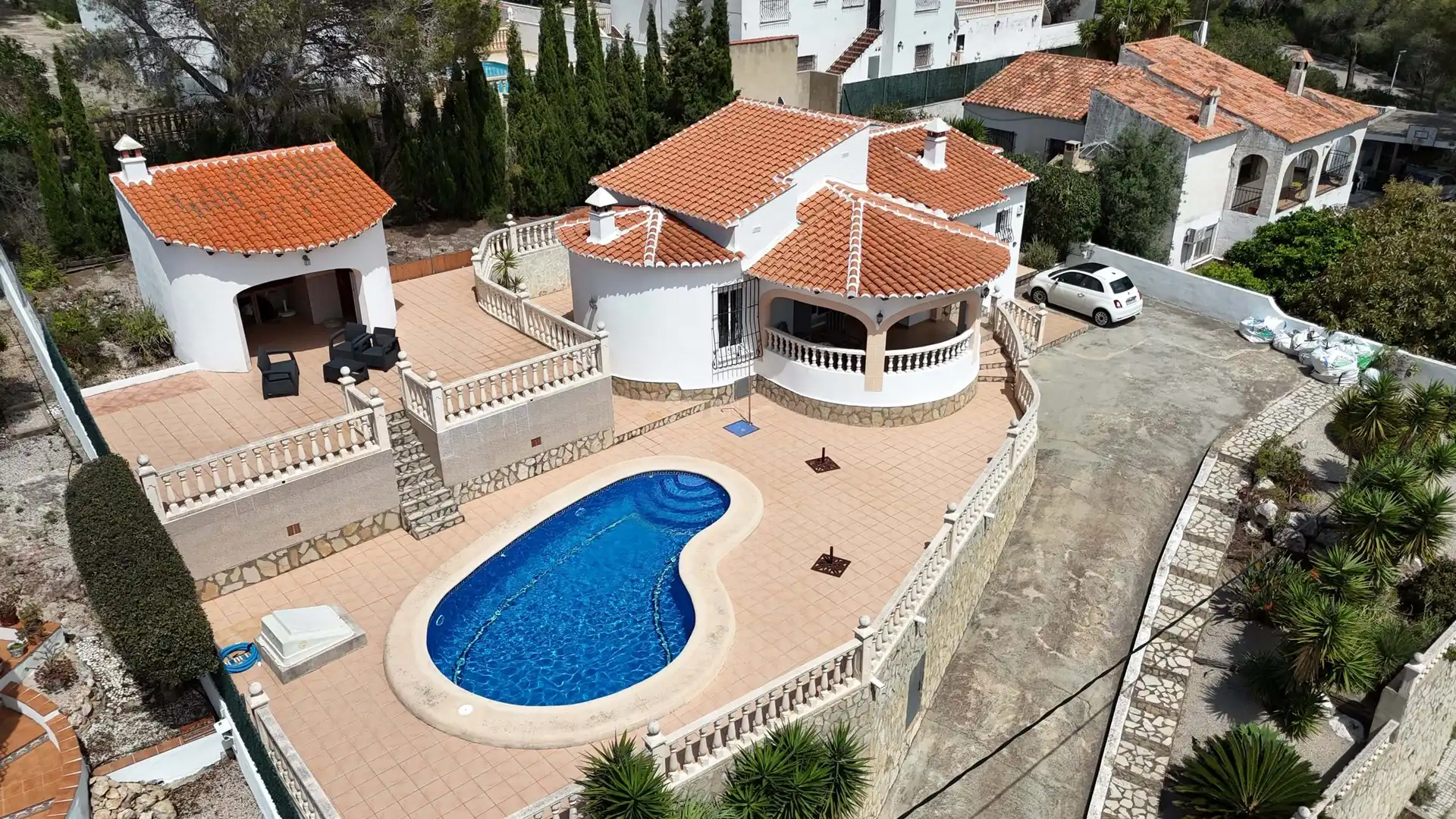 Vista exterior de Casa o xalet en venda en La Font d'en Carròs amb Aire condicionat, Calefacció i Terrassa
