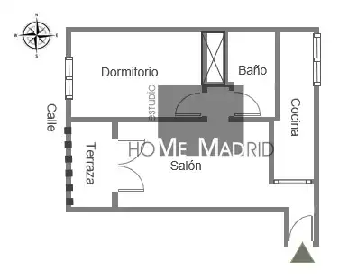 Piso en venta en Madrid con Parquet, Terraza y Amueblado