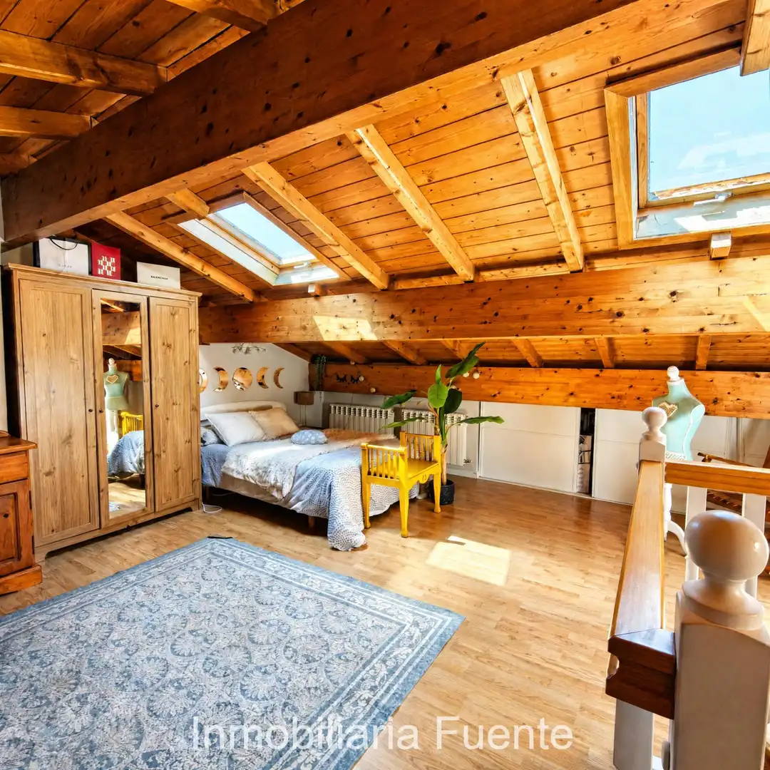 Schlafzimmer von Einfamilien-Reihenhaus zum Verkauf in Muskiz mit Heizung, Privatgarten und Terrasse
