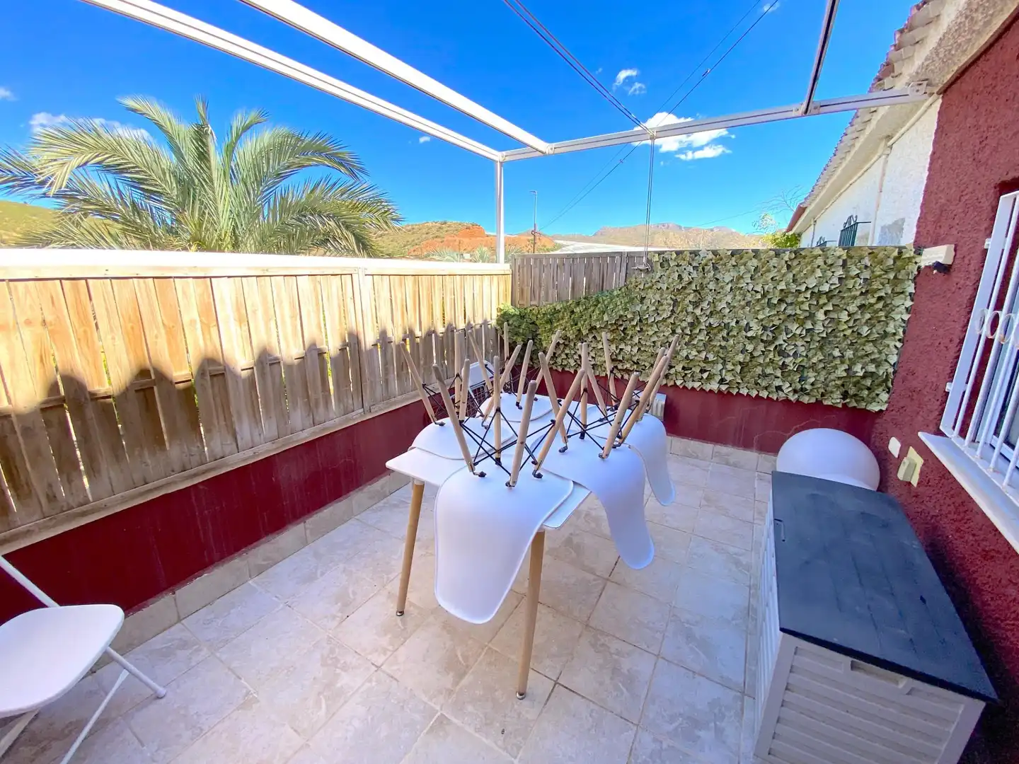 Terraza de Casa adosada en venta en Mazarrón con Piscina comunitaria