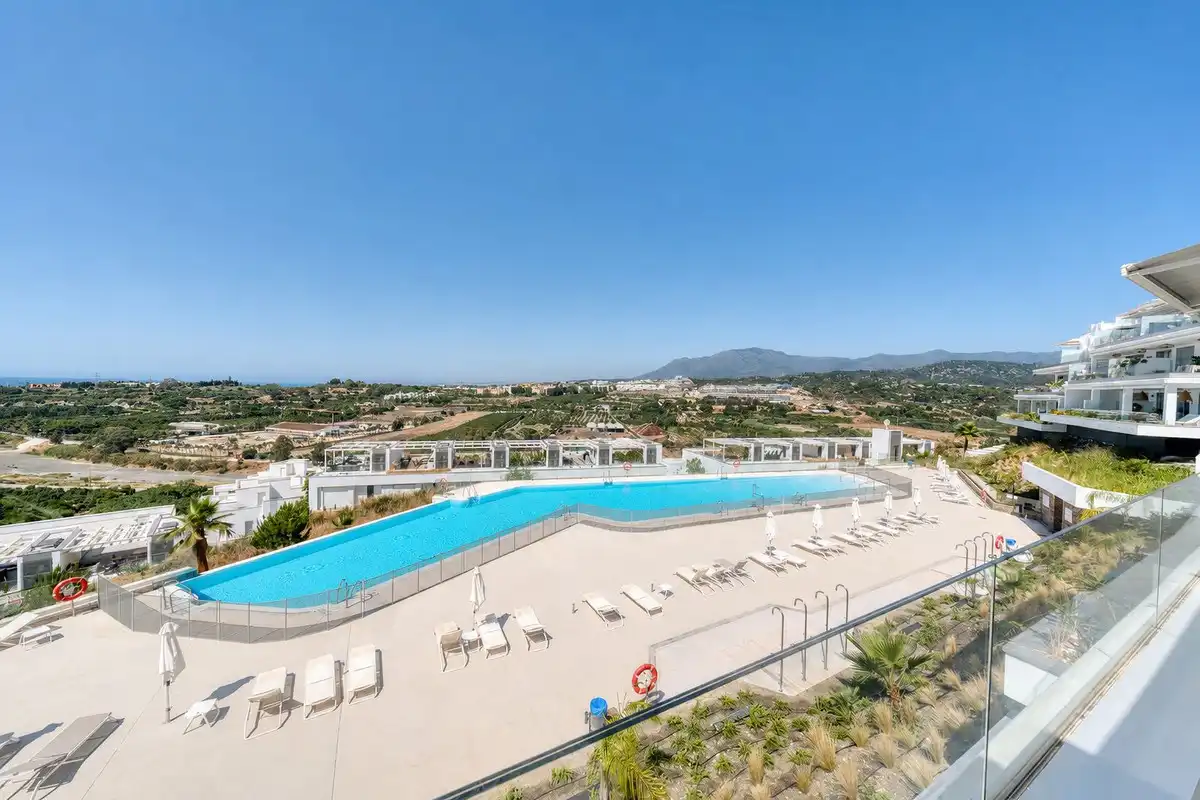 Swimming pool of Apartments for sale in Estepona  with Air Conditioner, Terrace and Storage room