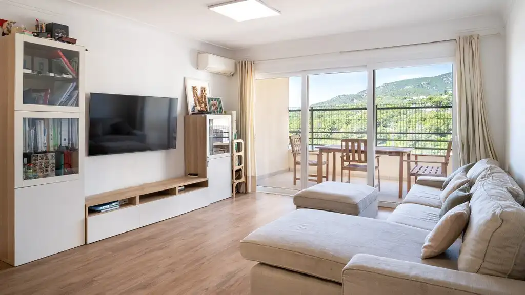 Wohnzimmer von Wohnungen zum Verkauf in Calvià mit Klimaanlage, Terrasse und Abstellraum
